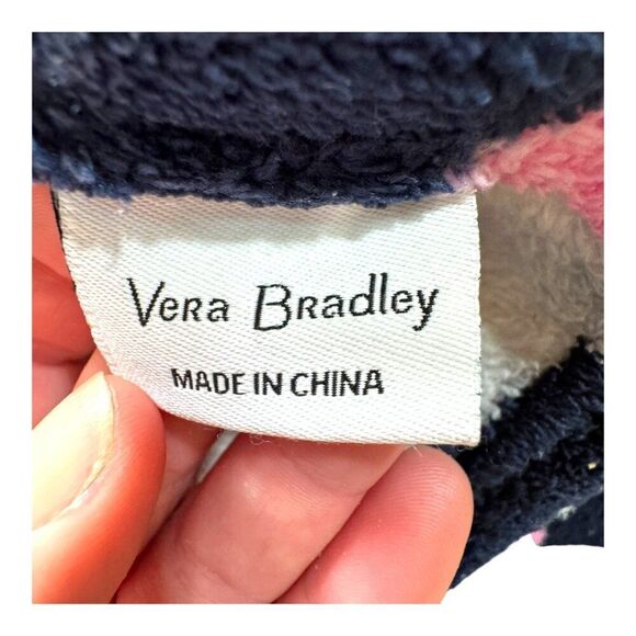 Vera Bradley MOD PAISLEY Fleece THROW BLANKET 50" x 80" Boho Plush Couch Chair - Picture 4 of 5